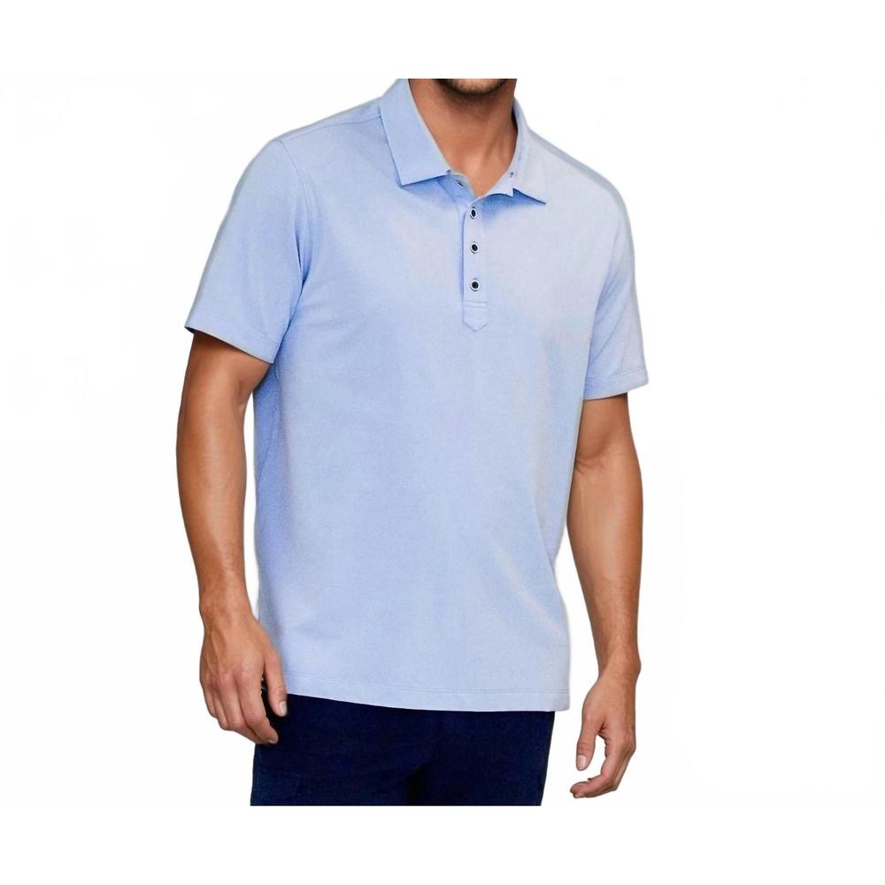 NEW BUKI cinqo polo shirt in cool blue
